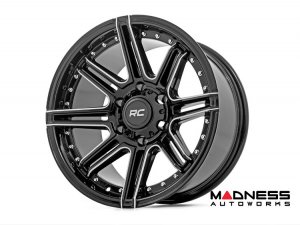 Custom Wheels (1) - Rough Country - 88 Series - Gloss Black - 17 x 8.5 / 6 x 5.5 / -12 / 4.5" 
